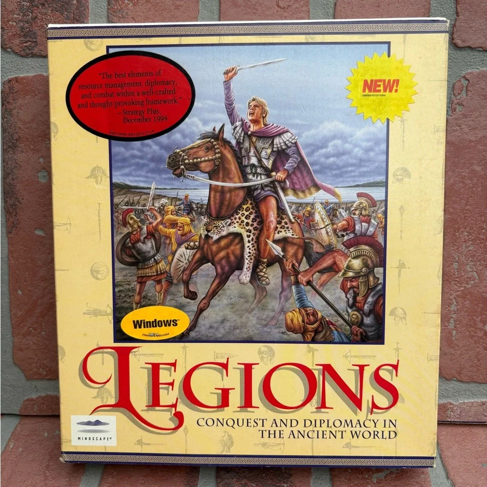 Legions Conquest and Diplomacy In The Ancient World PC Disk power struggle game!